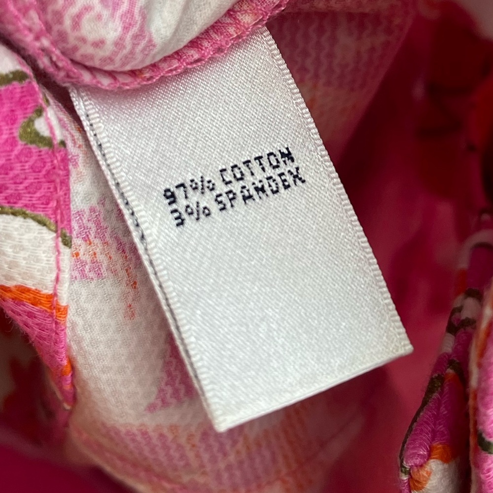 Lilly Pulitzer size 8 palm beach fit pink floral print Capri pants - Picture 5 of 8